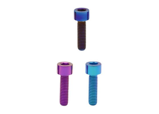 Anodizing Color Titanium Hexagon Socket Head Screws for Racing and Motorcycle