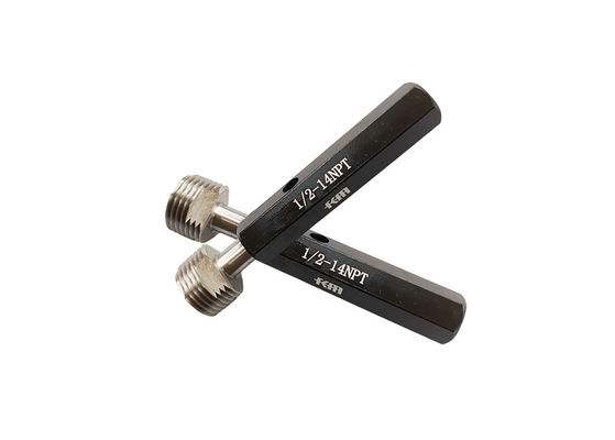 Hydraulic Pipe Thread Inspection Tool 1-2"-14 NPT Thread Plug Gauge for Pipe Fitting Inspection Includes Multiple Sizes