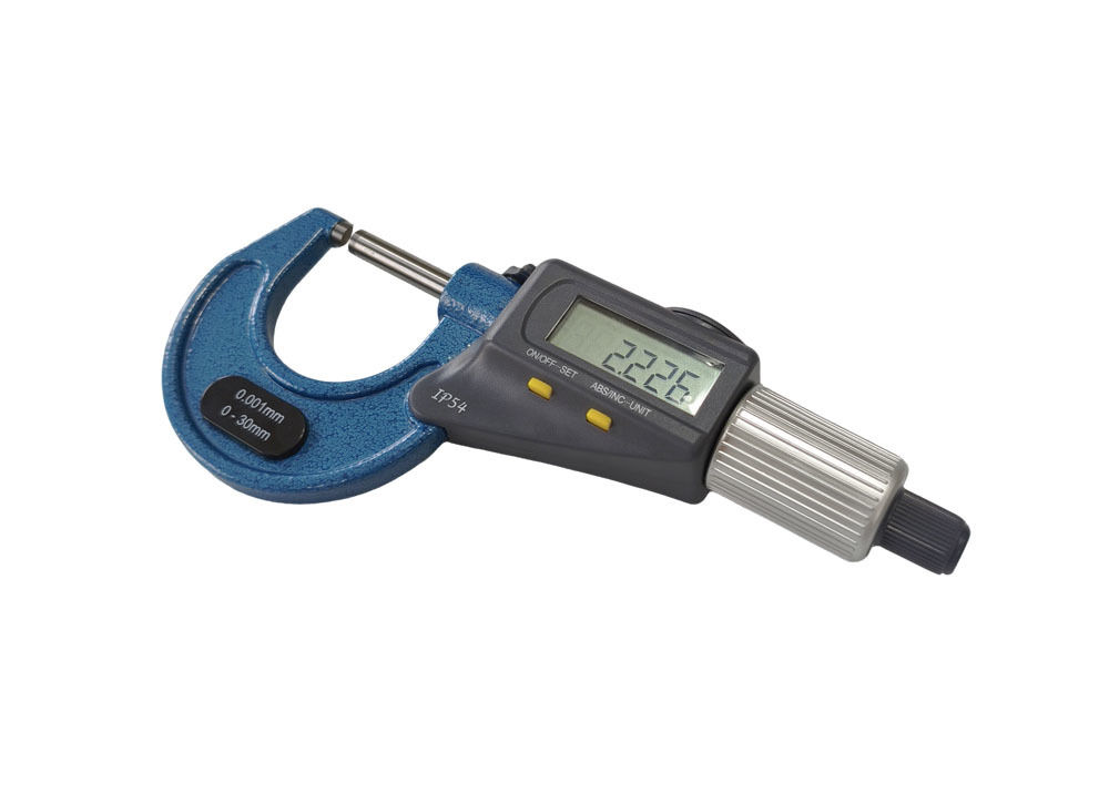 IP54 Double Display Micrometer 0-30mm with SPC Data Output