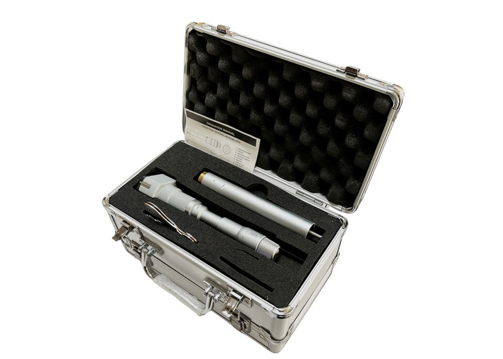 50-63mm Three-Point Internal Micrometer for Sub-Micron Accuracy 0.005mm in Bore Gauging