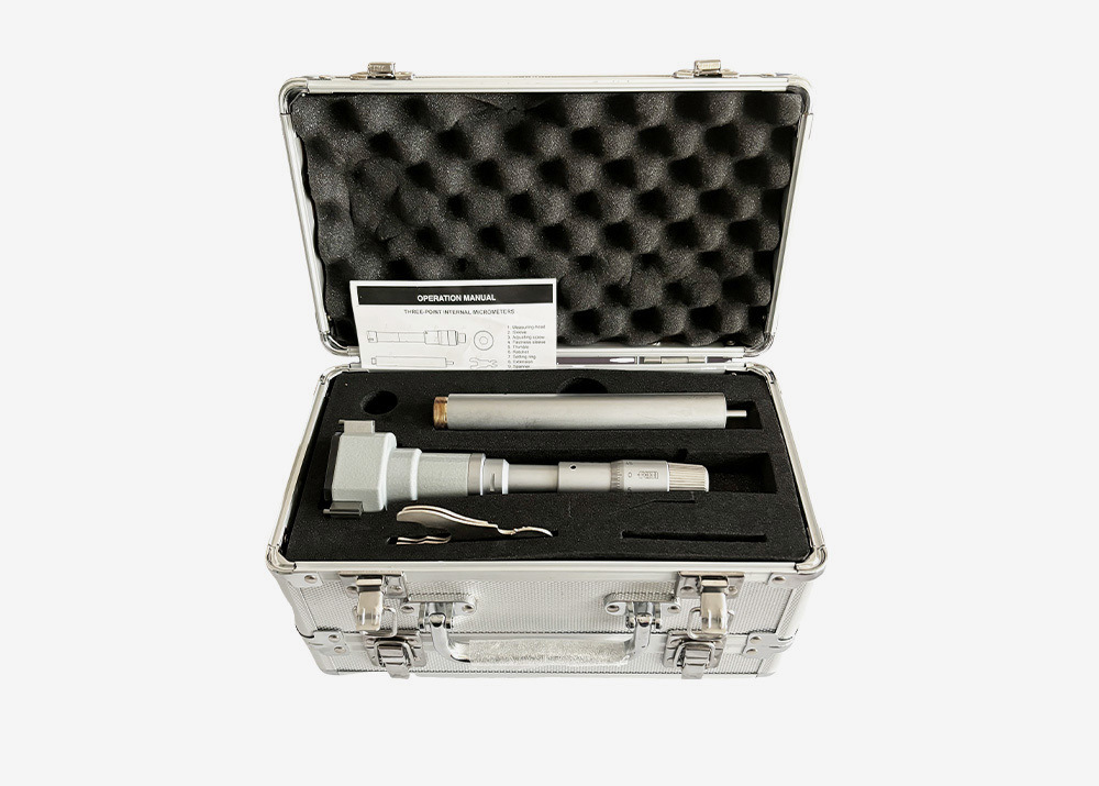 Three-Point Internal Micrometer for Rapid Bore Sizing Measurement Automotive & Machining