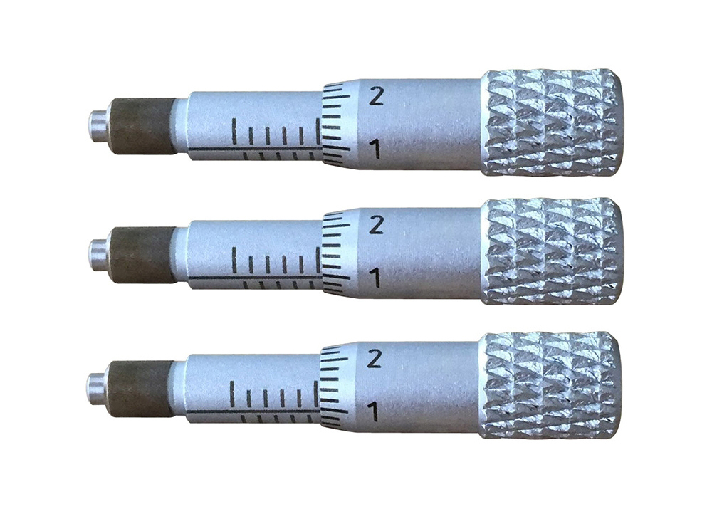 Metric Micrometer Head 0-5mm Range 0.02mm Graduation ±0.005mm Accuracy Spherical Face