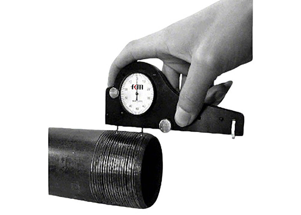 0.5-4in Petroleum Oil Pipe External Thread Pitch Lead Gauge Measuring Instrument