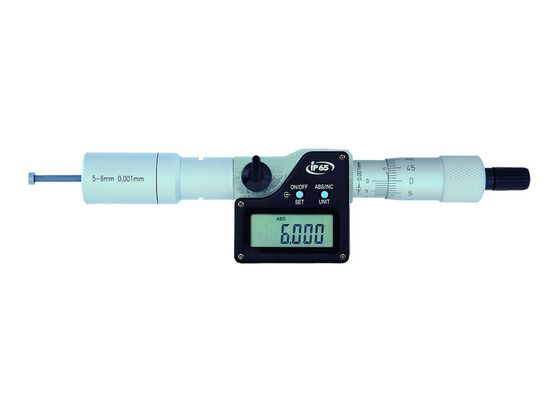 5-6mm IP65 Karbid z wyciągiem cyfrowy 3-punktowy mikrometr do średnicy wewnętrznej