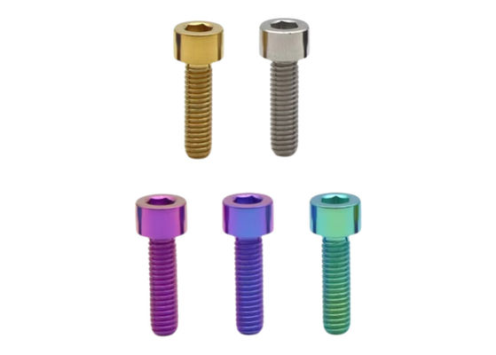 Anodujące kolory Hexagon Socket Head Screws do wyścigów i motocykli